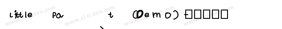 Little Pat (Demo)字体转换